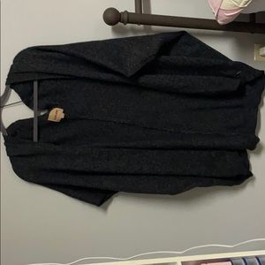 Slouchy knit black cardigan